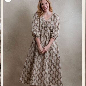 Neuflora New England Dress - Brown Floral